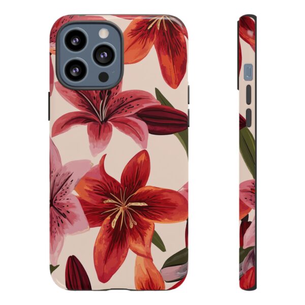 Mobilskal Blommor Rosa Röda Liljor