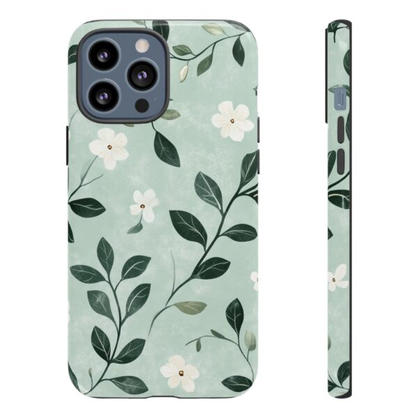 Mobilskal Blommor på stjälk Grön #2