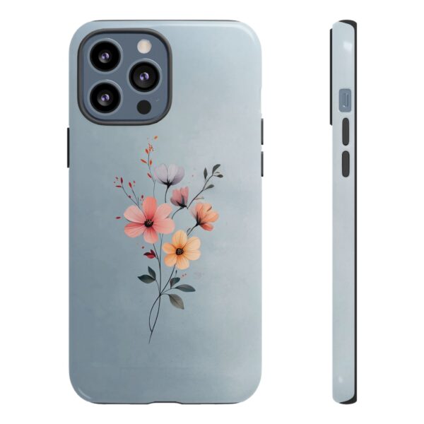 Mobilskal Blommor Bukett Blå